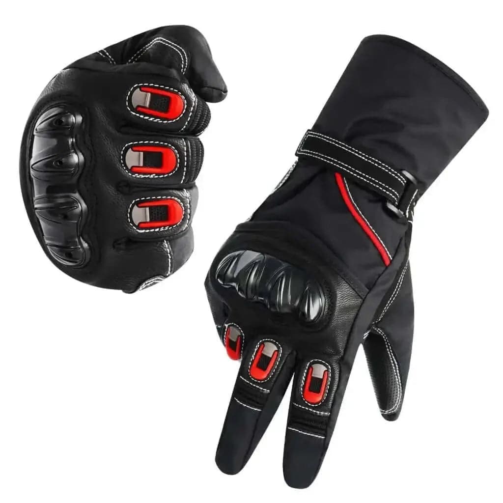 Thinsulate Warm Dry Touchscreen Compatible Gauntlet Winter Gloves--Two Colors/Styles - Slatin MotoGear Motorcycle Jackets Jeans Gloves