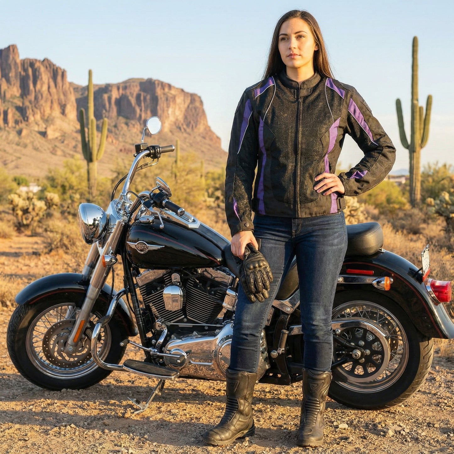 Women's Purple Super Fabric Mesh Jacket