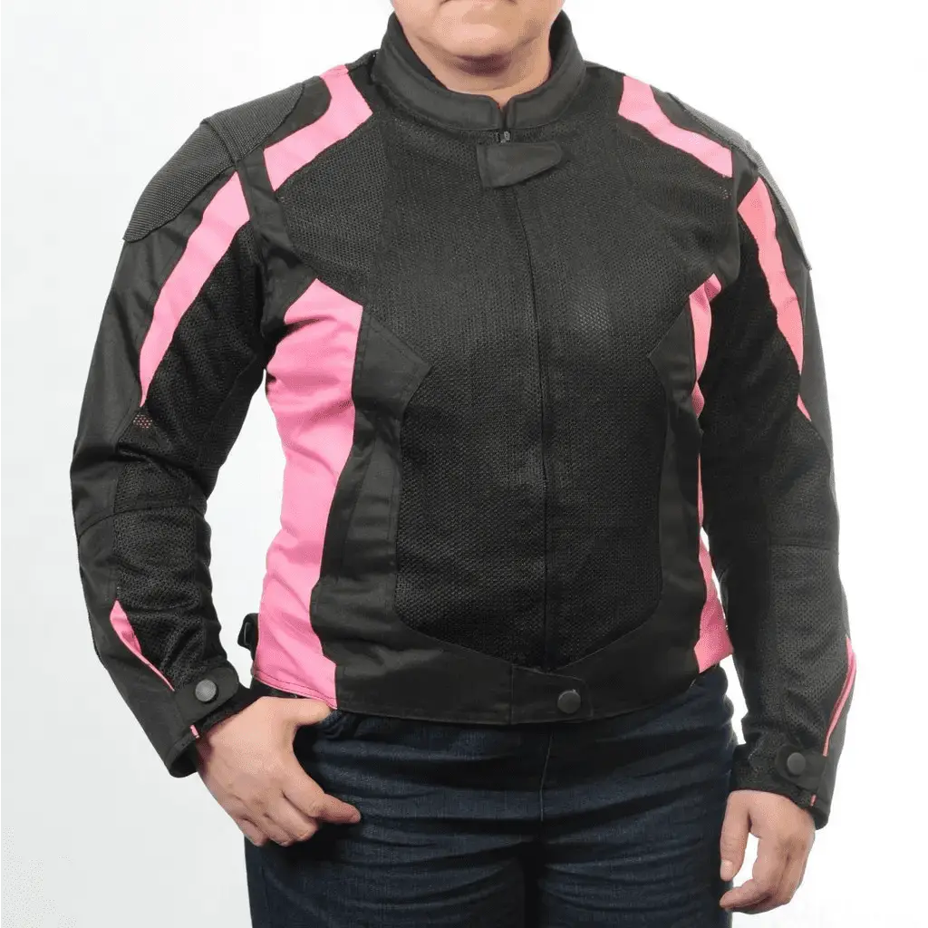 Women's SuperFabric Mesh Jacket in PINK - Slatin MotoGear Motorcycle Jackets Jeans Gloves