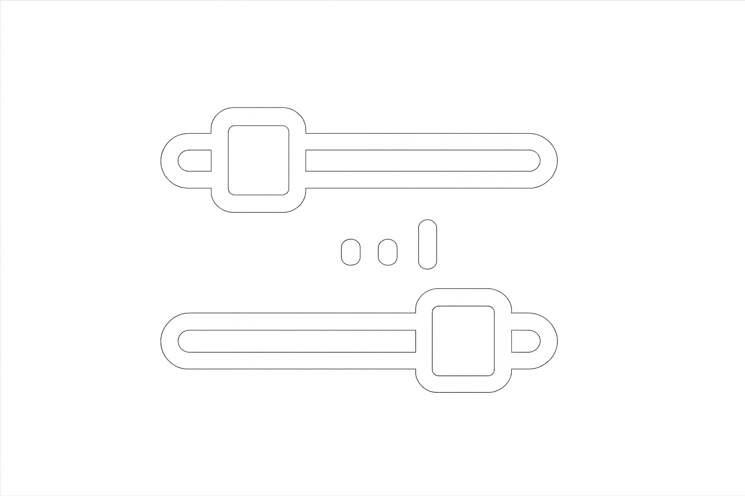 adjustable fit icon white color