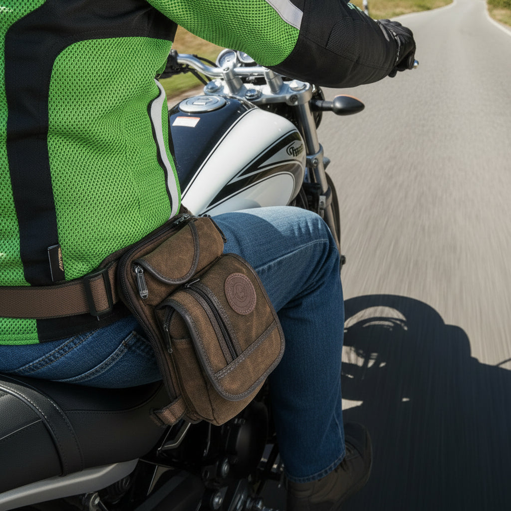 Tactical Utility Leg Bag | Canvas Thigh Pack for Riding, Travel & Everyday Carry