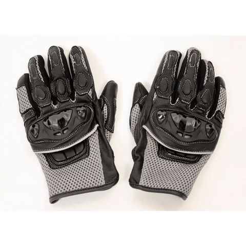 High Air flow gloves with luxurious leather Mesh Gloves keeps hands COOL in the Heat, hard knuckle protection