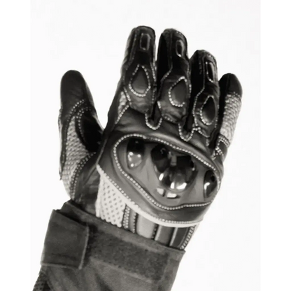 Luxury leather and mesh gloves for comfort and protection
