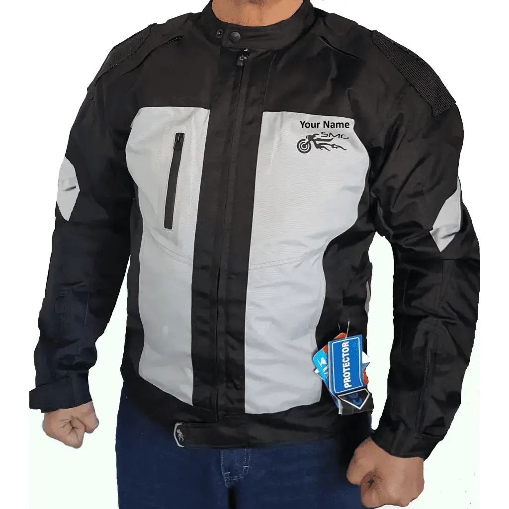 Four Season Jacket in Black/Grey OR Black/ HiViz Green - Slatin MotoGear Motorcycle Jackets Jeans Gloves