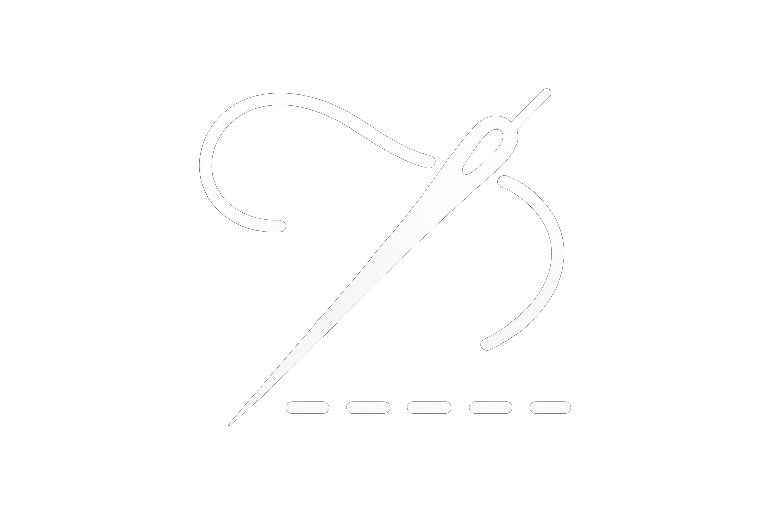 Stitching icon white