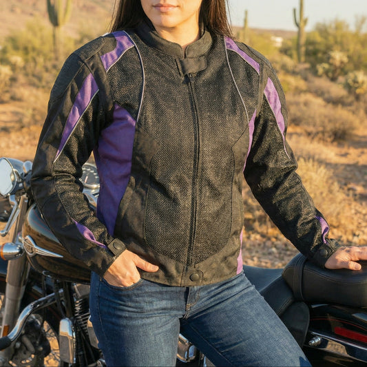 Women's Purple Super Fabric Mesh Jacket